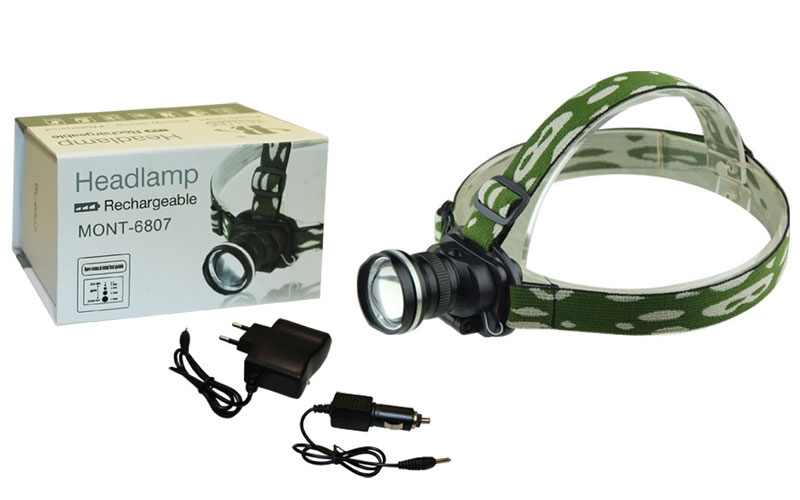 CREE LED fejlámpa akkumulátorral, fókuszálható fénnyel2